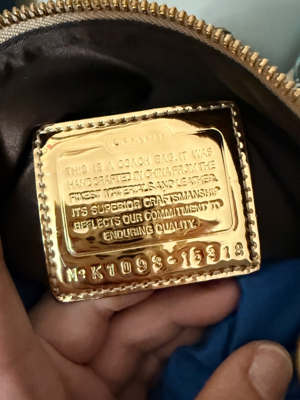 Coach Poppy Signature Sateen Groovy Bag - Picture 2 of 2